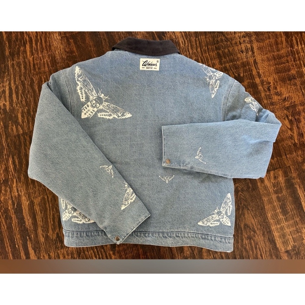 Darc  Sport Blue Earl Denim‎ Jacket Size XL New - Picture 2 of 2